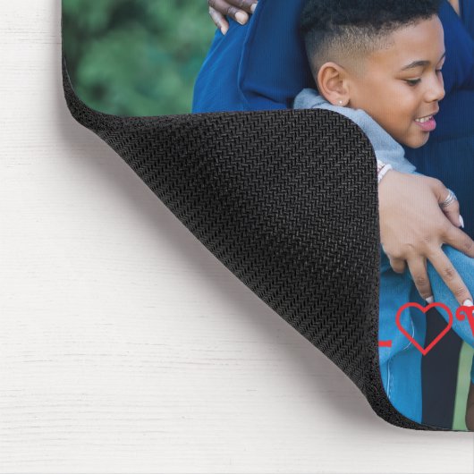 "LIEBE US" Foto Mousepad (Ecke)