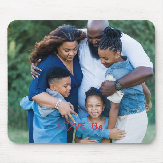 "LIEBE US" Foto Mousepad (Vorne)