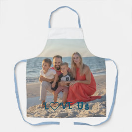 "LIEBE US" Foto PERSONALISIEREN Schürze