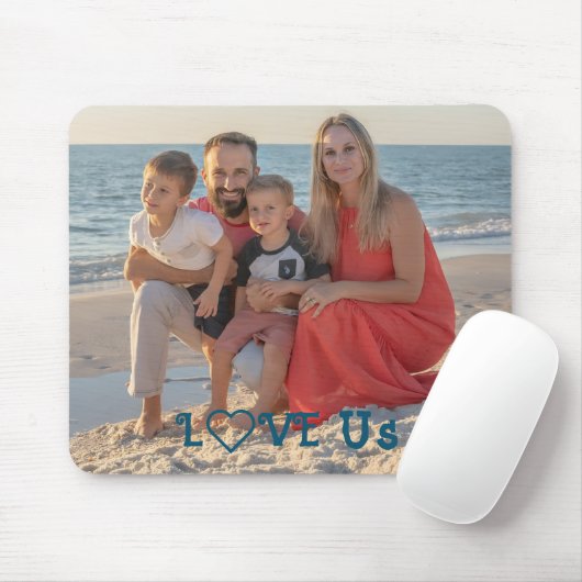 "LIEBE US" Foto PERSONALIZE Wohnung Mousepad (Mit Mouse)