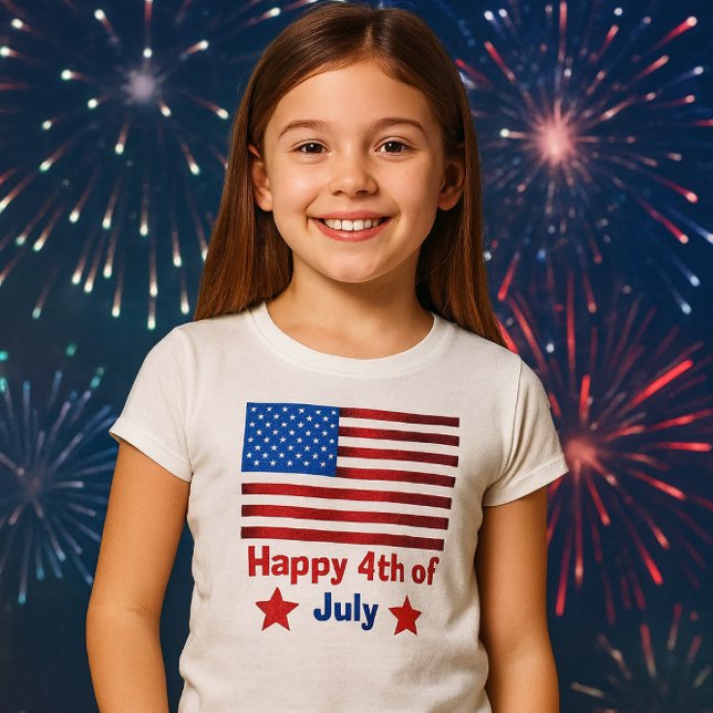 Liebe USA Flag Kid's Basic Tank Top (classic, spirited, and summer-ready. This 4th of July tee is perfect for your holiday party )