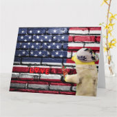 Liebe USA Graffiti wall art. Karte (Gelbe Blume)