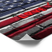 Liebe USA Graffiti Wandkunst. Poster (Ecke)