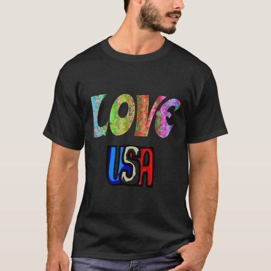 LIEBE USA T - SHIRT (Vorderseite)