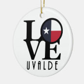 LIEBE Uvalge Texas Keramik Ornament (Links)