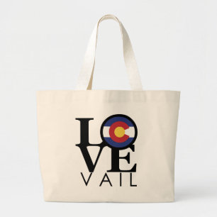 Liebe Vail Colorado Jumbo Stoffbeutel