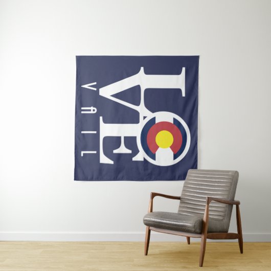 LIEBE Vail Colorado Wandteppich (Beispiel (Horizontal))