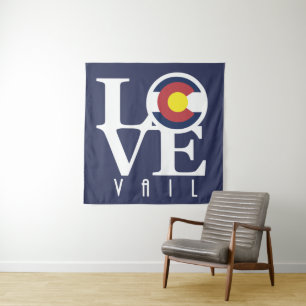LIEBE Vail Colorado Wandteppich