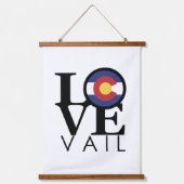 LIEBE Vail Colorado Wandteppich Mit Holzrahmen (Vorderseite)