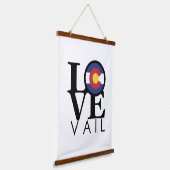 LIEBE Vail Colorado Wandteppich Mit Holzrahmen (Gewinkelt)