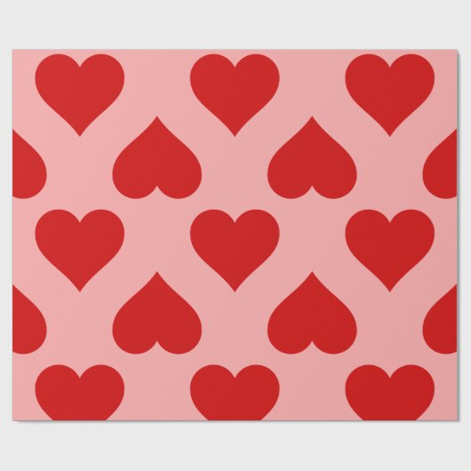 Liebe Valentinalromantik minimalistischer Retro Geschenkpapier (Flach)
