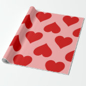 Liebe Valentinalromantik minimalistischer Retro Geschenkpapier (Ungerollt)