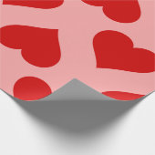 Liebe Valentinalromantik minimalistischer Retro Geschenkpapier (Ecke)