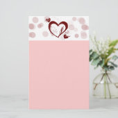 Liebe Valentine Briefpapier (Stehend Vorderseite)