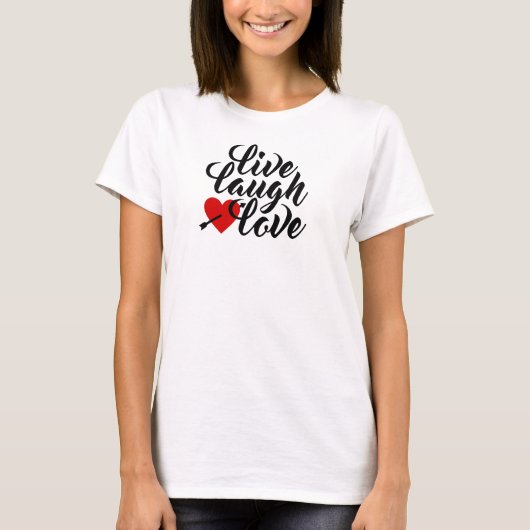 Liebe Valentine Calligraphy| T - Shirt (Vorderseite)