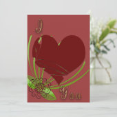 Liebe Valentine Einladung (Stehend Vorderseite)