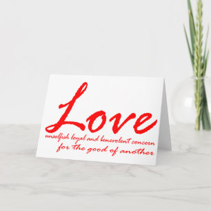 Liebe Valentine Feiertagskarte