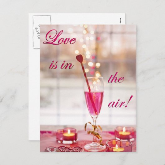 Liebe Valentine Feiertagspostkarte (Vorne/Hinten)