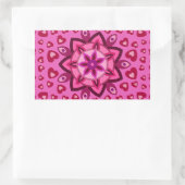 LIEBE VALENTINE, GEBURTSPARTEIENGESCHENKE MIT HEIZ RECHTECKIGER AUFKLEBER (Tasche)