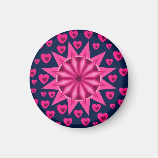 LIEBE VALENTINE, GEBURTSPARTEIENGESCHENKE MIT HERZ MAGNET (Vorne)