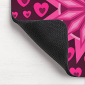 LIEBE VALENTINE, GEBURTSPARTEIENGESCHENKE MIT HERZ MOUSEPAD (Ecke)