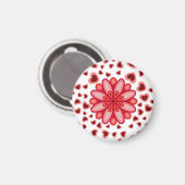 LIEBE VALENTINE, GEBURTSTAGSGESCHENKE MIT HERZEN MAGNET (Vorderseite/Rückseite)