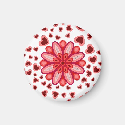 LIEBE VALENTINE, GEBURTSTAGSGESCHENKE MIT HERZEN MAGNET (Vorne)