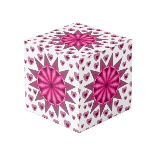 LIEBE VALENTINE, GEBURTSTAGSGESCHENKE MIT HERZEN WÜRFEL (Vorderseite Schrägansicht)