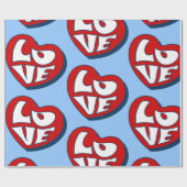 Liebe valentine geschenkpapier (Flach)