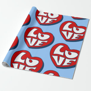 Liebe valentine geschenkpapier
