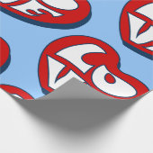 Liebe valentine geschenkpapier (Ecke)