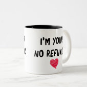 Liebe Valentine ich bin dein Zweifarbige Tasse (VorderseiteRechts)