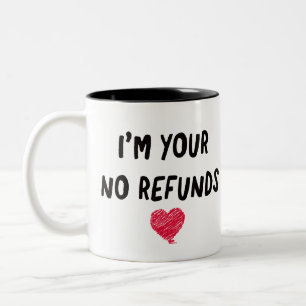 Liebe Valentine ich bin dein Zweifarbige Tasse