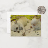 Liebe Valentine Mitteilungskarten (Vorderseite/Rückseite Beispiel)