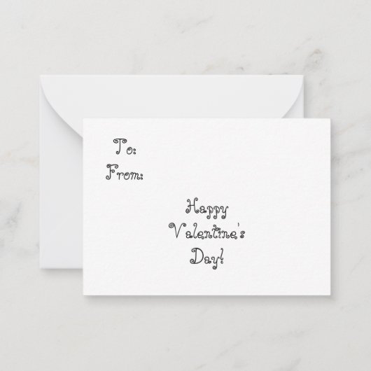 Liebe Valentine Mitteilungskarten (Rückseite)