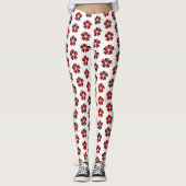Liebe Valentine Pärchen Rote Blüte Neu Leggings (Vorderseite)