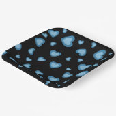 LIEBE VALENTINE PARTY MIT HERZPAPIERPAPIERTELLERN PAPPTELLER (Gewinkelt)