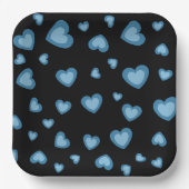 LIEBE VALENTINE PARTY MIT HERZPAPIERPAPIERTELLERN PAPPTELLER (Vorderseite)