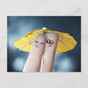 Liebe Valentine Postkarte