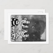 Liebe Valentine Postkarte (Vorne/Hinten)