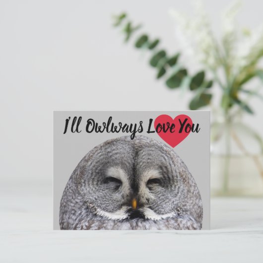 Liebe Valentine Postkarte (Stehend Vorderseite)