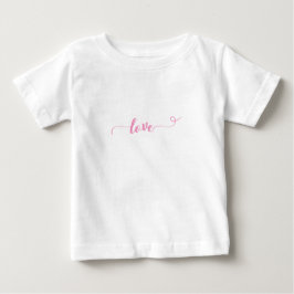Liebe Valentine - Rosa Niedlich Baby T-shirt