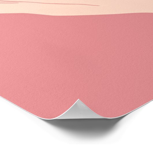 Liebe Valentine Rosa Poster (Ecke)