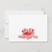 Liebe Valentine Sweetheart Brautparty Dankeskarte (Rückseite)