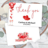 Liebe Valentine Sweetheart Brautparty Dankeskarte