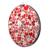 Liebe, Valentine, Tag, Herz, Frauen, Rosa, Rose Dartscheibe (Vorderseite rechts)