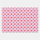 Liebe Valentine Wrapping Paper Geschenkpapier Set (Vorderseite 2)