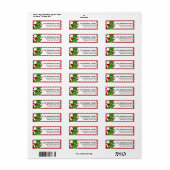 Liebe Valentine's Day Address Labels d5 (Vorne)