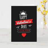 Liebe Valentine's Day Heart Couples Funny Gift Ide Karte (Gelbe Blume)