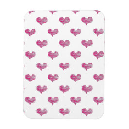 Liebe Valentine's Day Hot Pink Heart Sketch Magnet